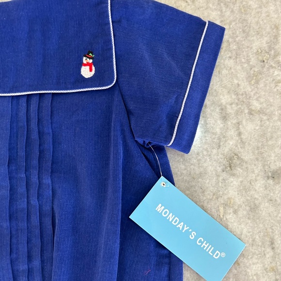 Monday’s Child Snowman Bubble Size 12M - Picture 2 of 11